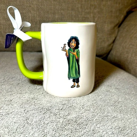 Rae Dunn Disney Enchanto Artisan Collection Magenta Ceramic Coffee Mug Cup NWT - Picture 2 of 2